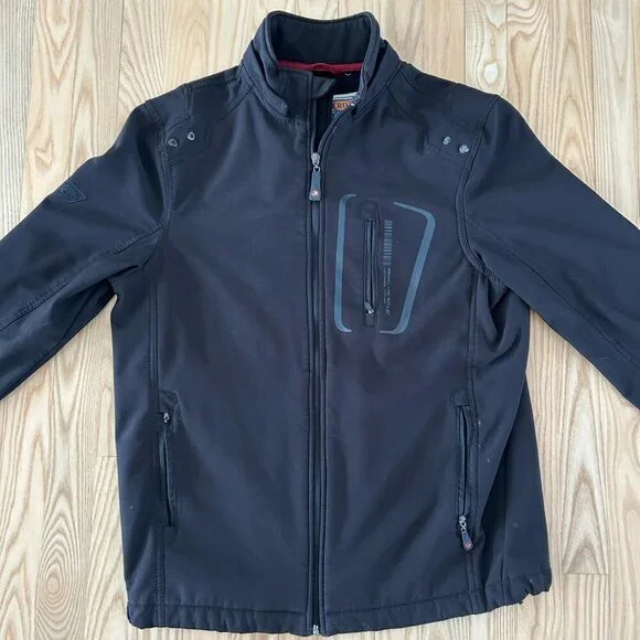 Point Zero Black Softshell Jacket - Small - Picture 2 of 5